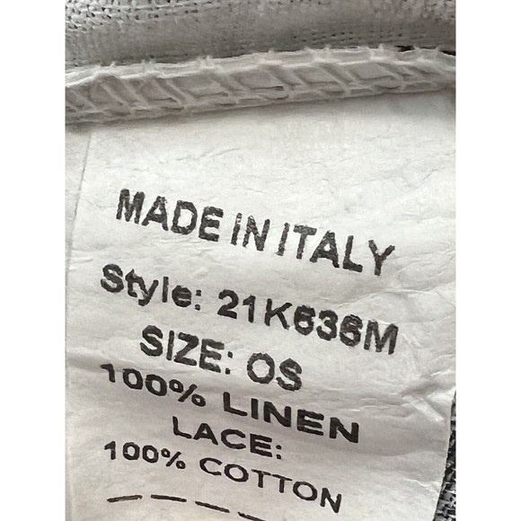 Linen Francesca Bettini Womens Tropical Print Open Front Kimono Cardigan NWT OS - Picture 10 of 11